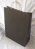 Пакет паперовий «Кольоровий КРАФТ - Чорний» з крученими ручками 280х130х380 мм