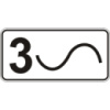 Дорожный знак 7.10 - Количество поворотов. Таблички к знакам. ДСТУ 4100:2002-2014.