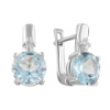 Серебряные серьги CatalogSilver с натуральным топазом 5.123ct (2089414)