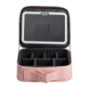 Органайзер косметичка из эко кожи с зеркалом и подсветкой 26×22×9 см HP-10-2AP