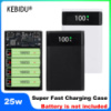 Корпус павербанку  пауербанк повербанку 25 ватт 4*18650 Power Bank акумуляторний подвійний USB Type-C зіндикацією з ліхтарем