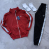Весенне-осенний спортивный костюм Fred Perry бордовий кофта-штаны