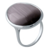 Серебряное кольцо CatalogSilver с кошачьим глазом 26.635ct, вес изделия 8,98 гр (2026099) 18.5 размер
