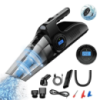 Автомобильный аккумуляторный пылесос с компрессором Car vacuum cleaner 110W