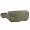 Тактическая сумка-бананка Mil-tec Fanny Pack Molle ВСУ (ЗСУ) 13512501 6652 23,5х6х12 см олива