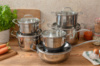 Набір посуду із нержавіючої сталі 12 предметів Edenberg EB-2118