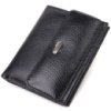 Гаманець для жінок середнього розміру з натуральної шкіри 721817 Чорний