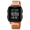Електронний годинник Skmei 1859RG Rose Gold з металевим браслетом та захистом 5 ATM