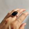 Серебряное кольцо CatalogSilver с натуральным ониксом 11.75ct, вес изделия 7,07 гр (2125938) 17.5 размер