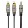 Кабель мультимедийный 3.5 Jack to 2RCA 5.0m Cablexpert (CCA-352-5M)