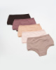 Жіночі трусики з високою посадкою -  бежевий мікс    M, L    5 шт.