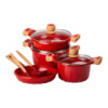 Набір посуду MGC 6 предметів з антипригарним покриттям 1,9/3/3,2/5,3 л, червоний