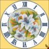 Схема часов Голубые лилии