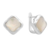 Серебряные серьги CatalogSilver с натуральным перламутром (60002228)