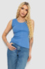Майка жіноча в рубчик, колір джинс, 238R117