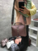 Темна пудра - стильна якісна сумка Lady Bags на два відділення з двома знімними ременями (0268)