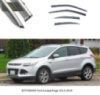 Дефлектори вікон Ford Escape/Kuga 2013-2019 П\К скотч«FLY»«нерж.сталь 3D»BFDYH1323-W/S(73-74)