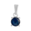 Серебряная подвеска CatalogSilver с сапфиром nano 0.37ct (2140306)