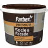 Краска для цоколей и фасадов FARBEX черный 1,2 кг