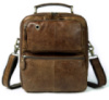 Cумка с эффектами старины мужская Vintage 14673 Рыжая