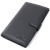 Універсальний чоловічий гаманець для грошей та документів з натуральної шкіри 722735 Чорний