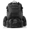 Рюкзак тактический с подсумками B08 Black 55L