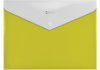Папка-конверт А4 на кнопці з розширенням, СМУГА, жовта