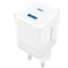 Мережевий зарядний пристрій Proove Pure GaN Plus 30W (Type-C + USB) White (WCPU30111202) (Код товару:39346)