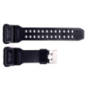 Ремінець для годинника Skmei 1520BK Black чорний каучуковий, довжина 26.5 см