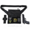 Сумка месенджер З КОБУРОЮ. Тактична сумка з тканини, 3 кишені, патч-панель, Cordura
