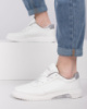 Чоловічі білі кросівки із сірим задником