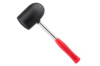 Киянка Intertool 1250 г х 90 мм Чорна гума ручка дерево (HT-0228)