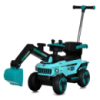 Дитяча каталка-толокар M 5783 трактор, 3 в 1 Бірюзовий