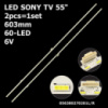 LED підсвітка Sony TV 55« XBR-55X850D KD-55X8500D KD-55X9305C KD-55X9005C KD-55S8005C 2шт.