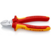 Кусачки бокові (бокорізи), діаметр 4,0мм, 160мм VDE KNIPEX 70 06 160 SB, хромовані
