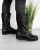 Жіночі чорні черевики на низькому ходу