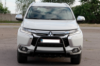 Кенгурятник WT008 Black (нерж) для Mitsubishi Pajero Sport 2015- гг