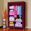 Тканинна шафа 2 секції Storage Wardrobe HCX 88105 коричнева