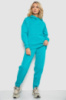 Спортивный костюм женский на флисе, цвет бирюзовый, 247R10765