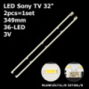 LED підсвітка Sony TV 32« NLAW10171R 32Y36R 020NLY-SC-L12 12205CB-0114 STM320A72-LEFT_rev3.0_36_110823 2шт.