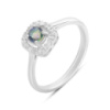 Серебряное кольцо CatalogSilver с мистик топазом 0.358ct, вес изделия 2,11 гр (2190400) 17.5 размер