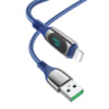 Кабель Hoco S51 с дисплеем USB to Lightning 1.2m blue