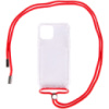 Чохол TPU Crossbody Transparent для Apple iPhone 12 Pro Max (6.7«») (Червоний) - купити в SmartEra.ua