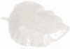 Блюдо фарфоровое «Белый лист» 18.8х12.3см