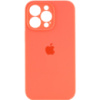 Чохол для Apple iPhone 14 Pro (6.1«») - Silicone Case Full Camera Protective (AA) Помаранчевий / Pink citrus - купити в SmartEra.ua