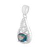 Серебряная подвеска CatalogSilver с мистик топазом (2117124)