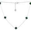 Серебряное колье CatalogSilver с малахитом, вес изделия 5,99 гр (2128854) 450500 размер