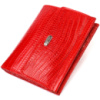 Фактурный кошелек для женщин среднего размера из натуральной кожи CANPELLINI 21819 Красный