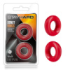 Набір з 2 червоних ерекційних кілець «Stay Hard Donut Rings» Blush