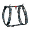Шлея для собак анатомічна H-подібна WAUDOG Nylon з QR-паспортом, малюнок «Тінь Бетмена», пластиковий фастекс, L, Ш 25 мм, А 51-85 см, В 60-85 см